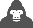 ゴリラのイラスト